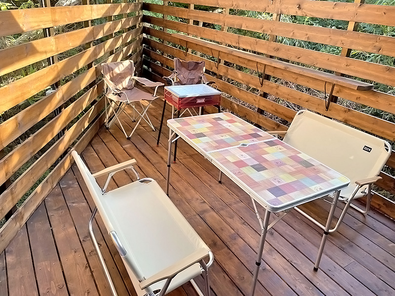 ウッドデッキの様子